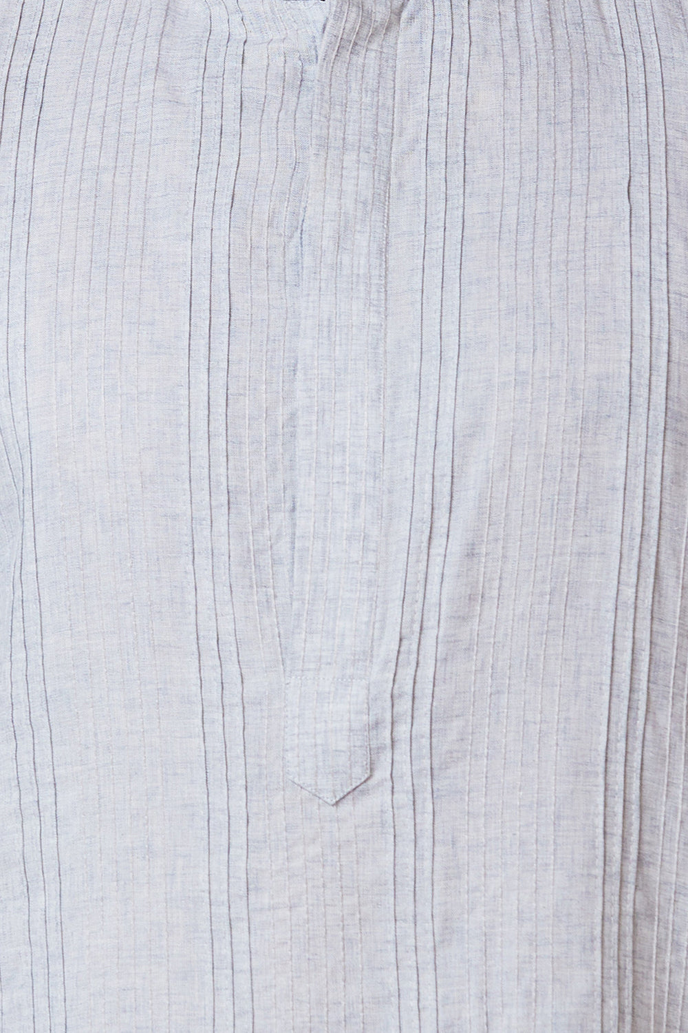 KURTA LINEN GREY PINTUCKS