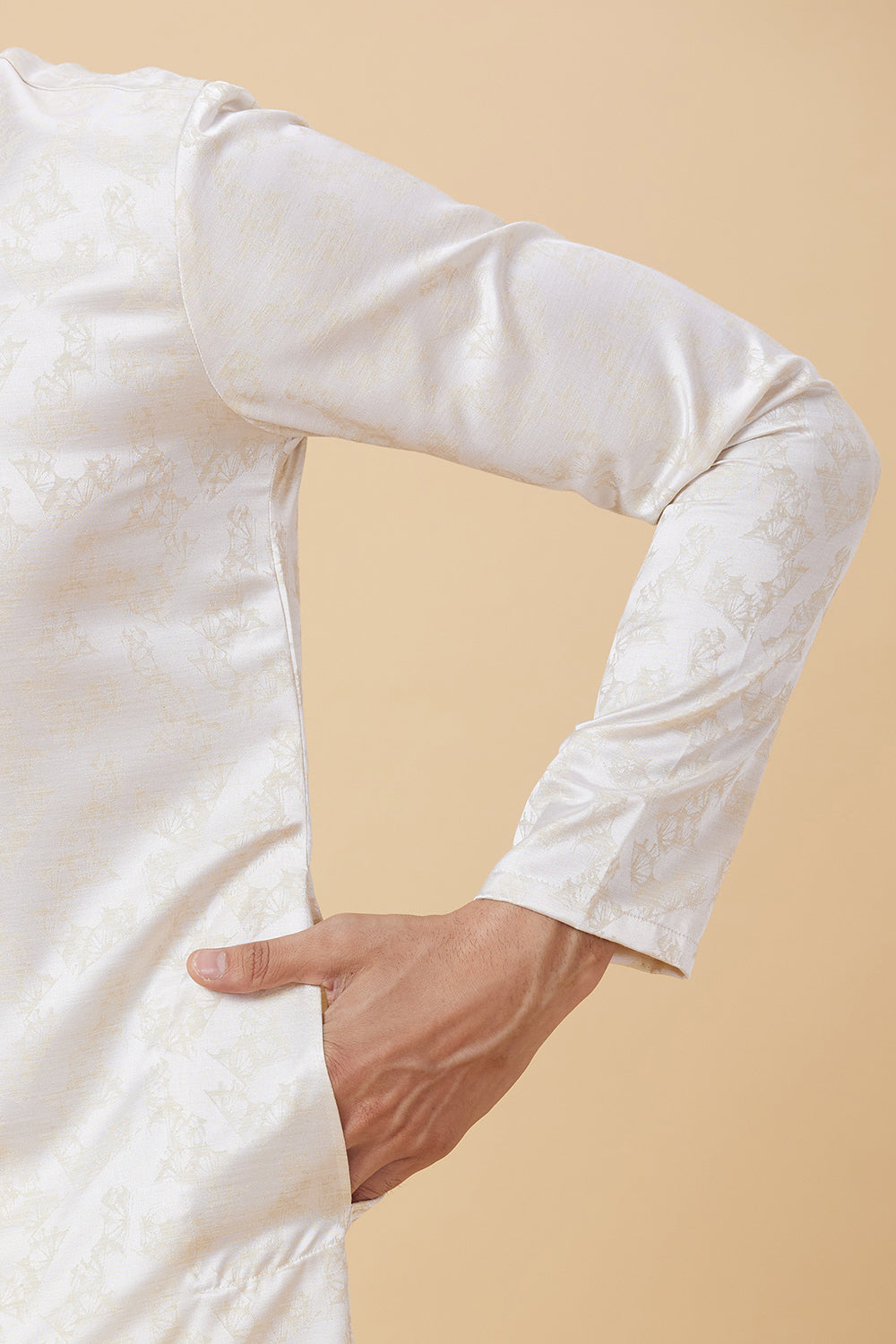 KURTA GOLD JACQUARD FLORAL