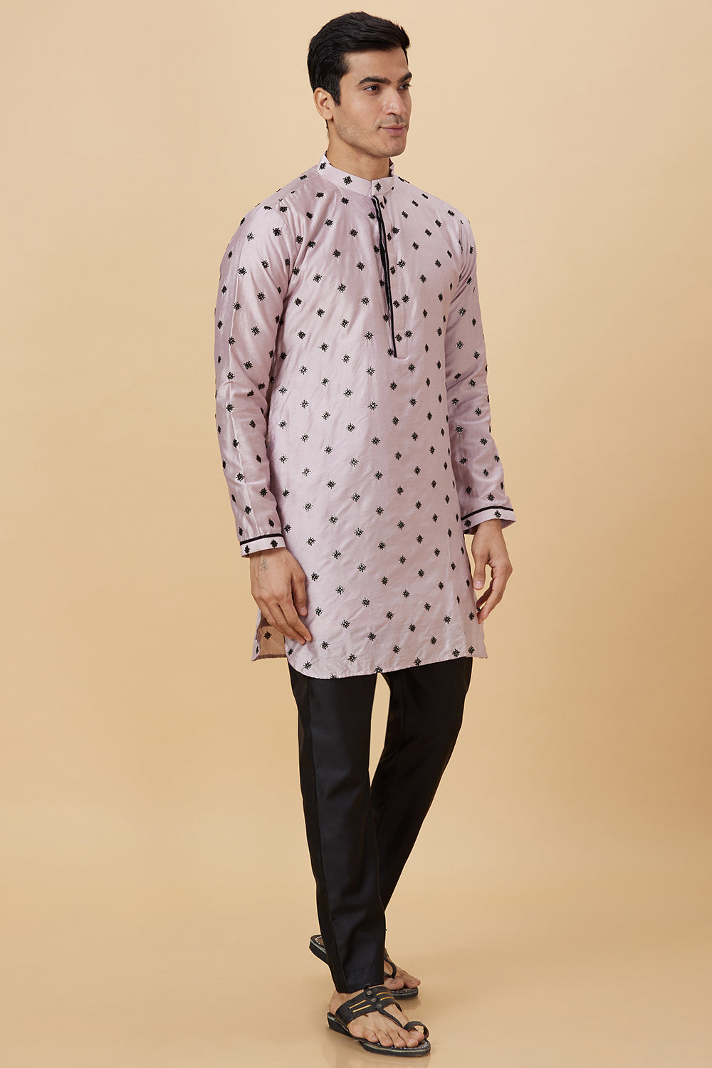 KURTA MAUVE SNOWFLAKE EMBROIDERY