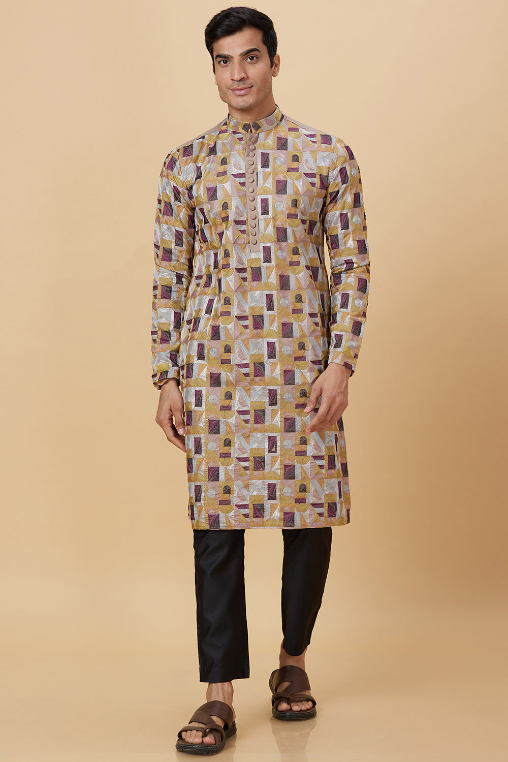 KURTA GEOMETRICAL FULL EMBELLISHED WORK