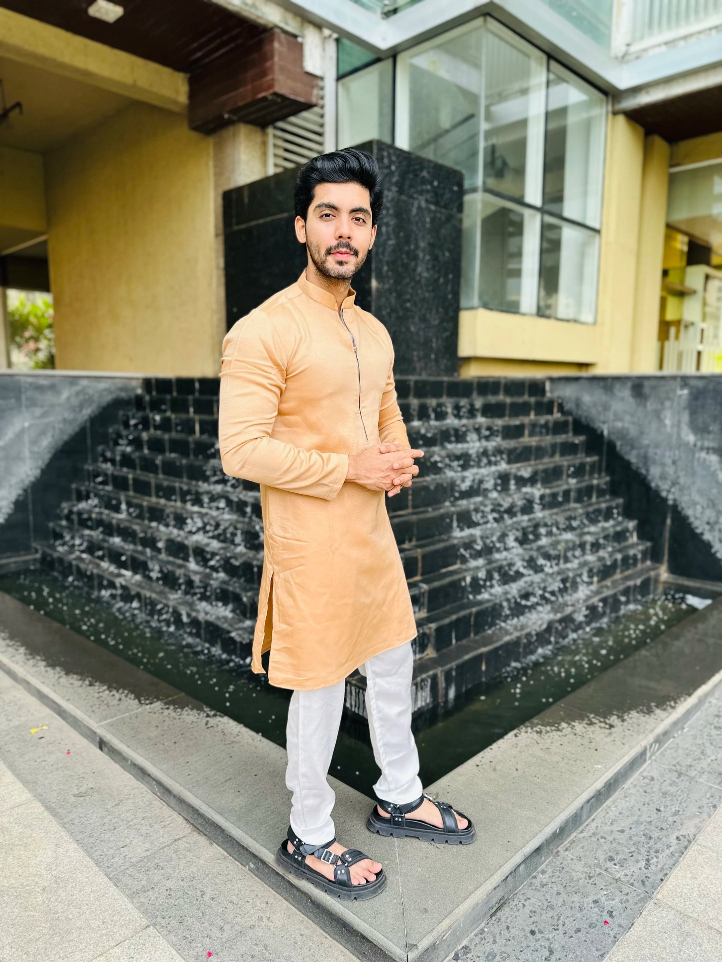 ZIP ORANGE KURTA