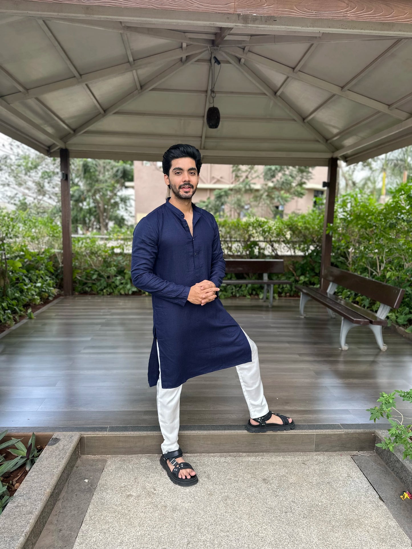 NAVY BLUE KURTA