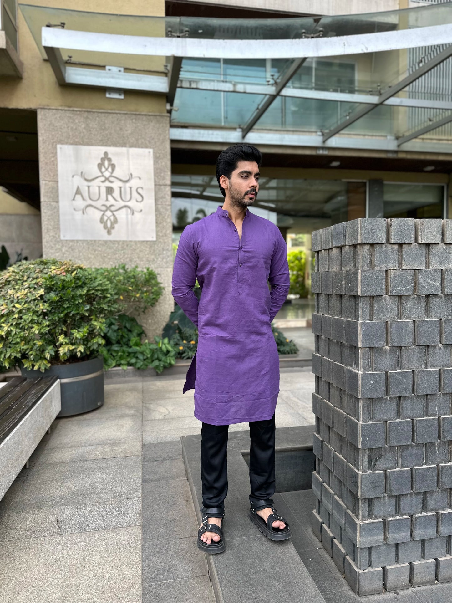 PURPLE KURTA
