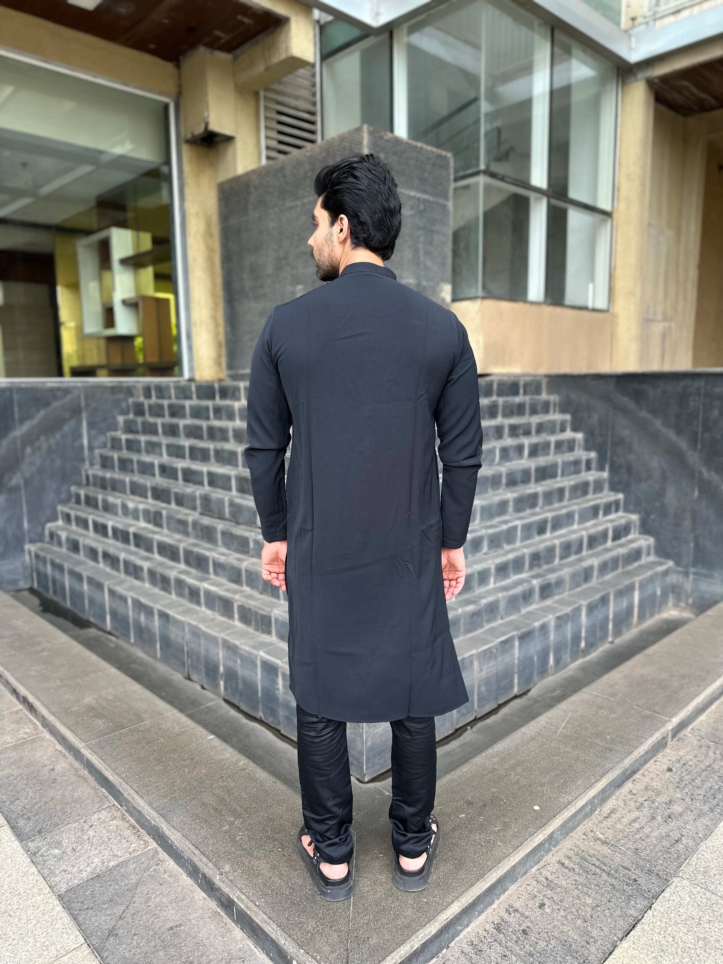 BLACK KURTA