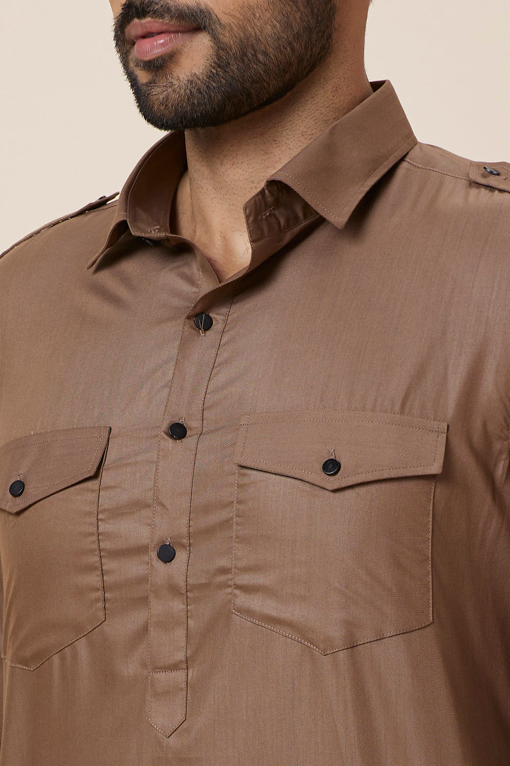 Pathani Set Brown