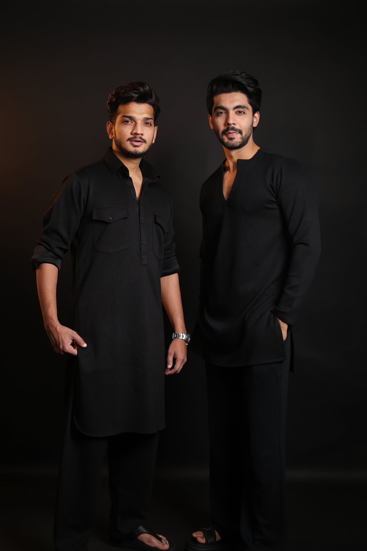 ALL STRETCH BLACK PATHANI