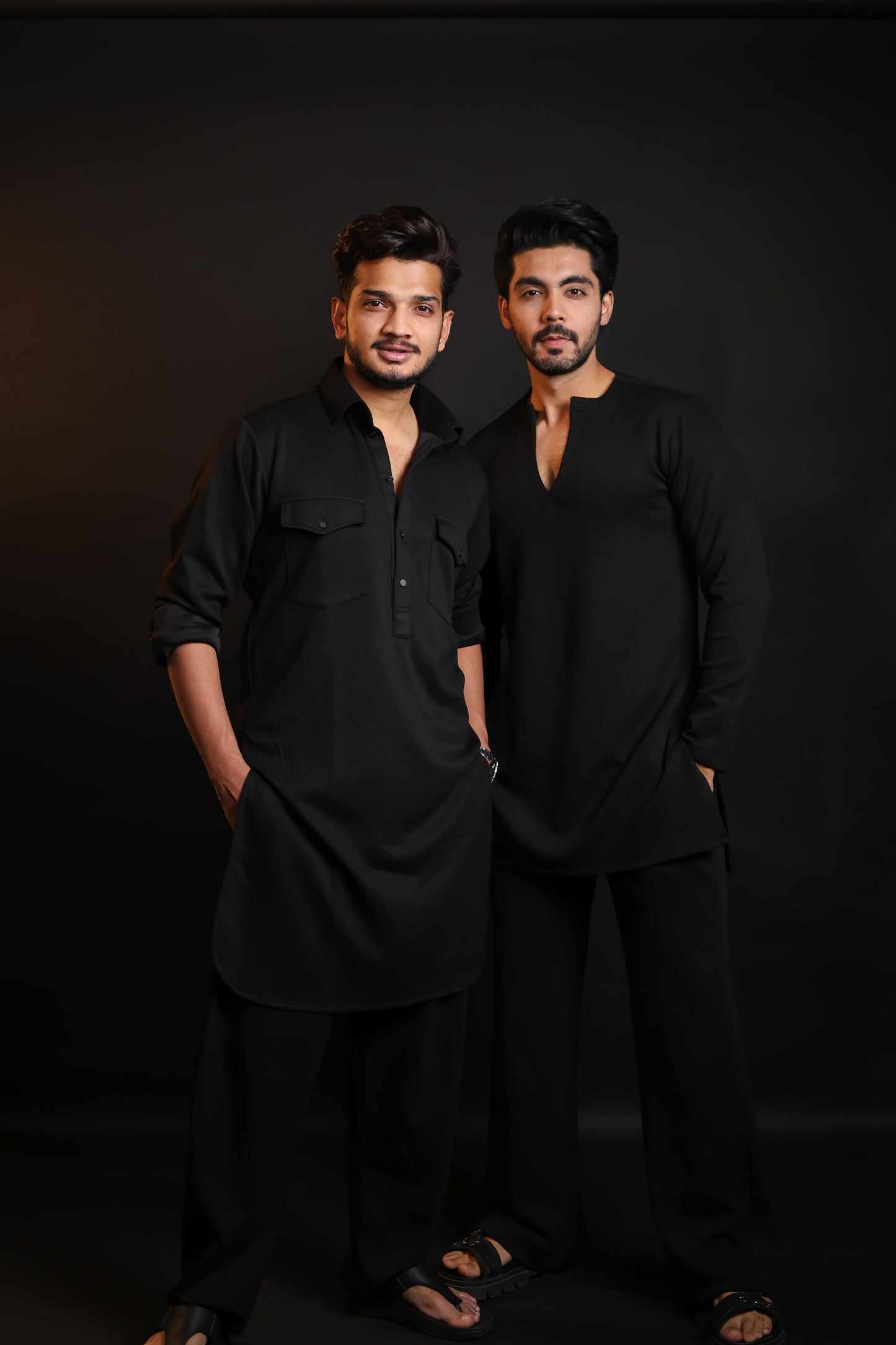 ALL STRETCH BLACK PATHANI