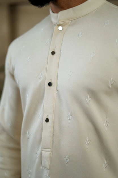 STRETCH EMBROIDERED LEAF BOOTA