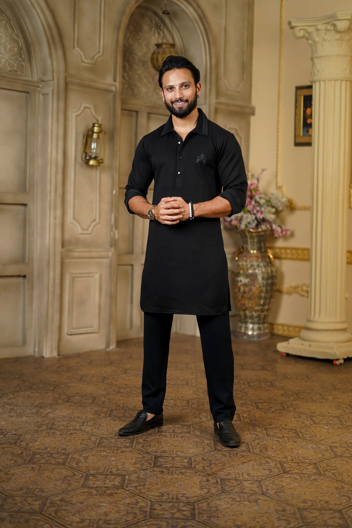 STRETCH MOTIF PRINT KURTA