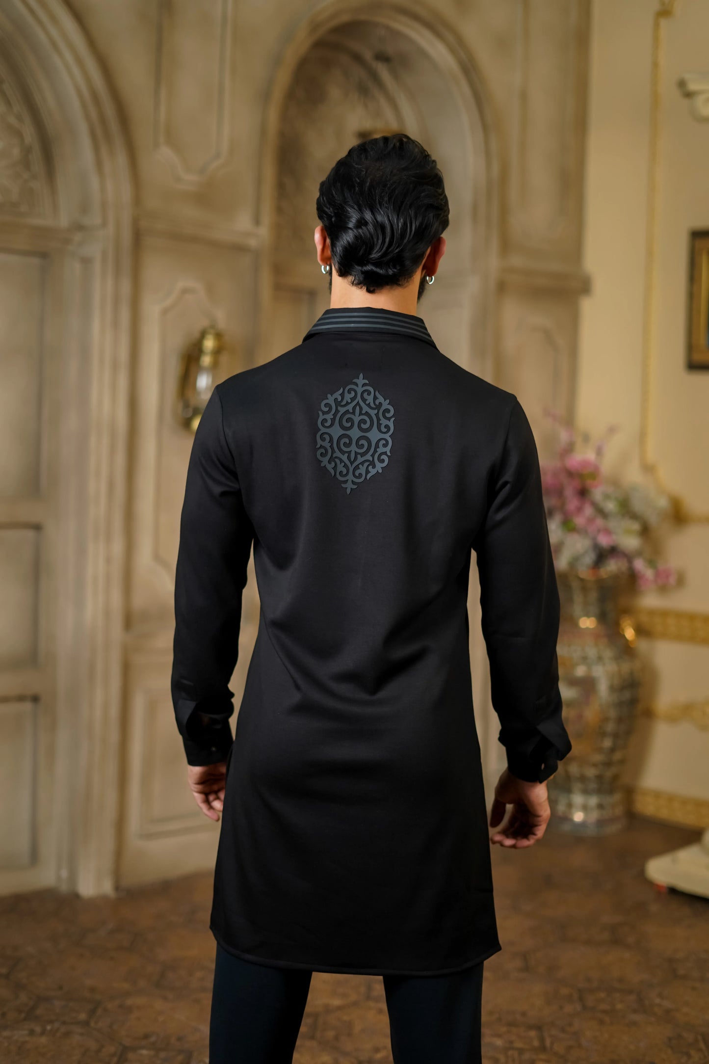 STRETCH MOTIF PRINT KURTA
