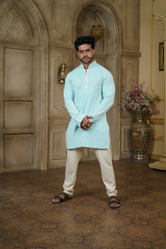 STRETCH V PIPEN KURTA WITH PANTS