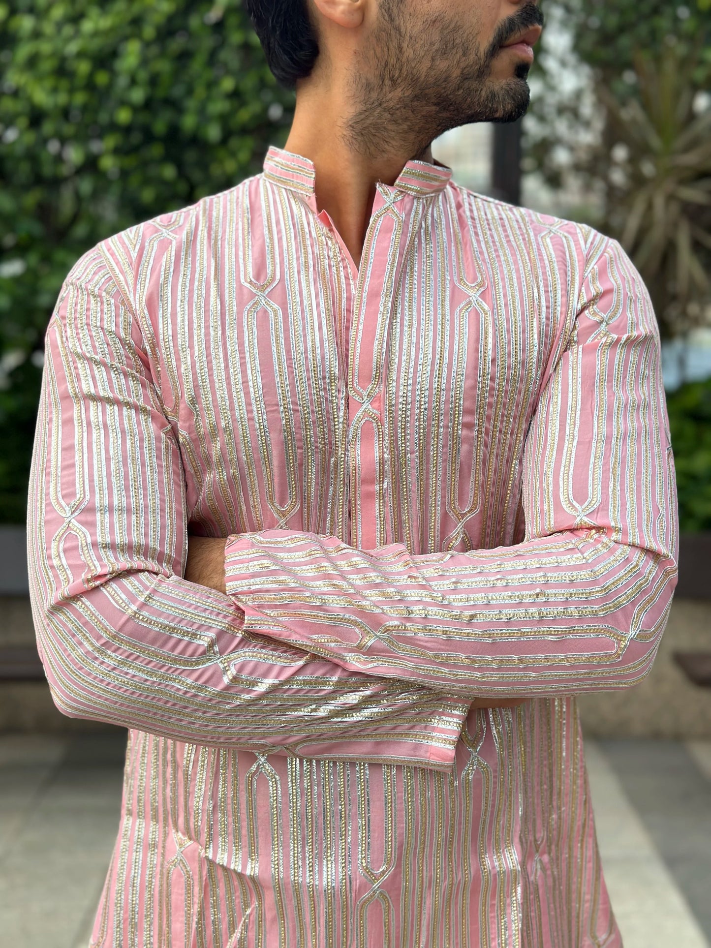 EMBROIDERED PINK KURTA