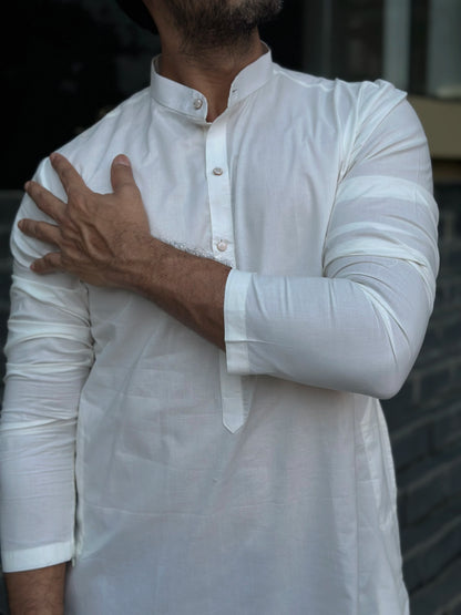 WHITE KURTA
