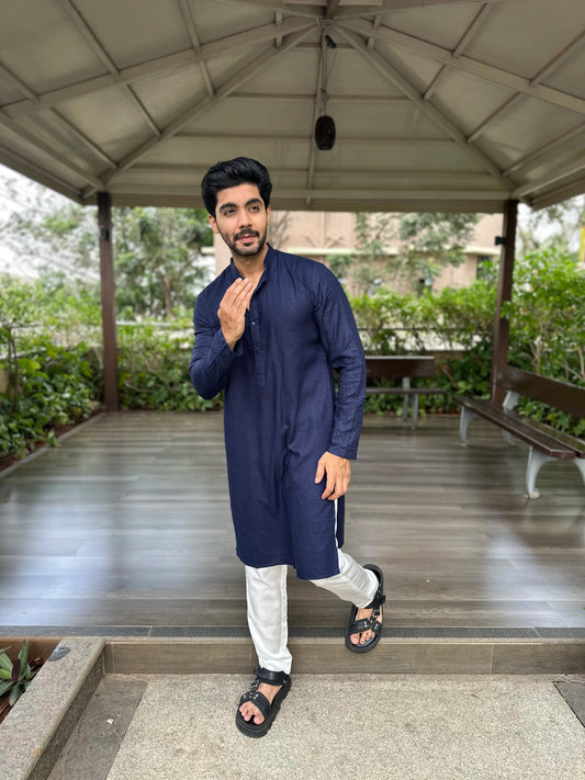 NAVY BLUE KURTA
