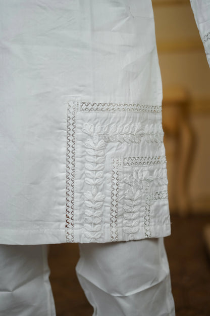 BOX BOOTI HAND EMBROIDERED KURTA WITH PANTS