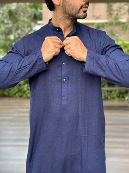 NAVY BLUE KURTA