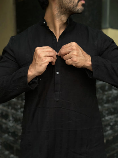 BLACK LINES KURTA
