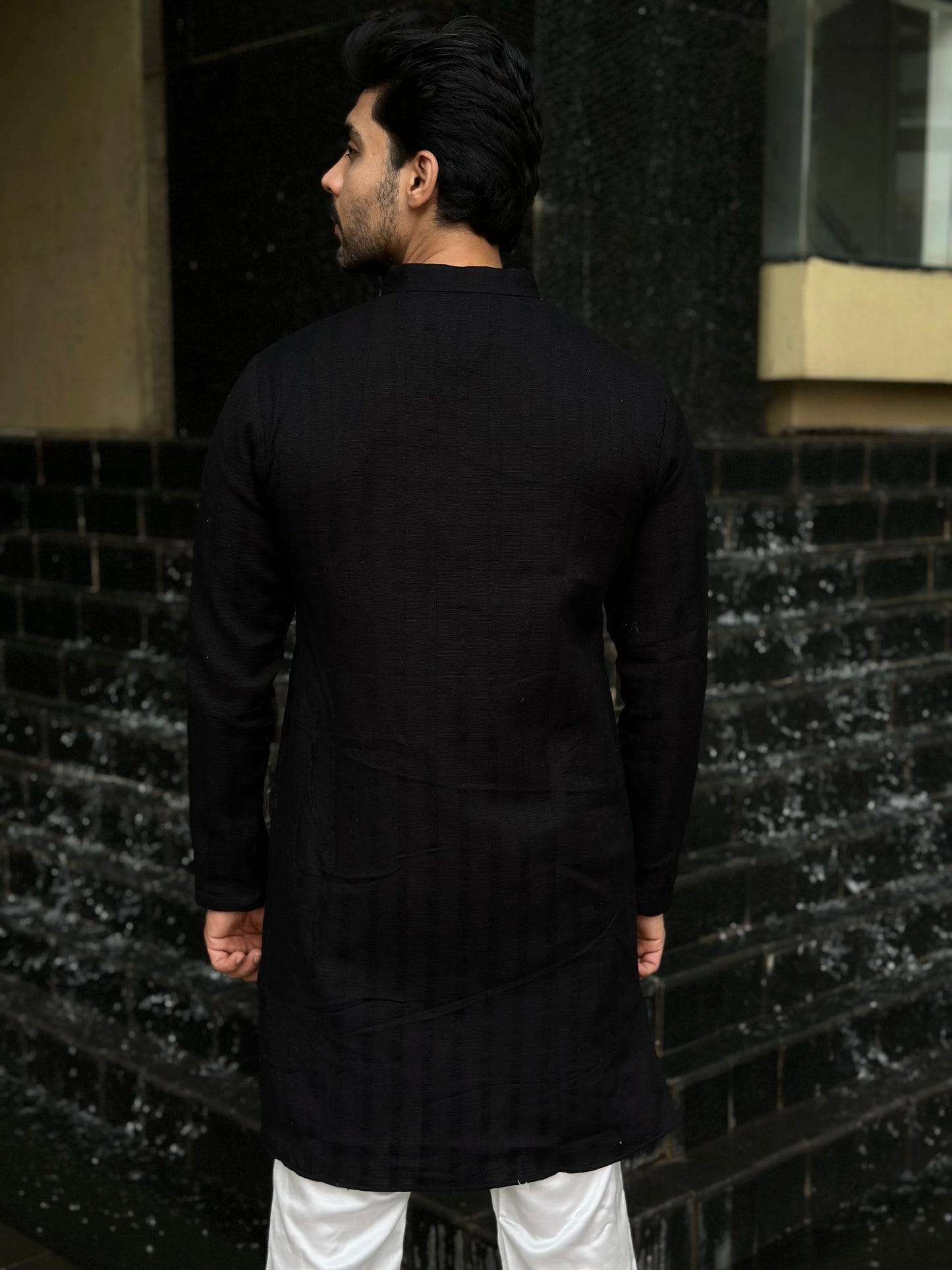 BLACK LINES KURTA