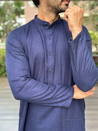 NAVY BLUE KURTA