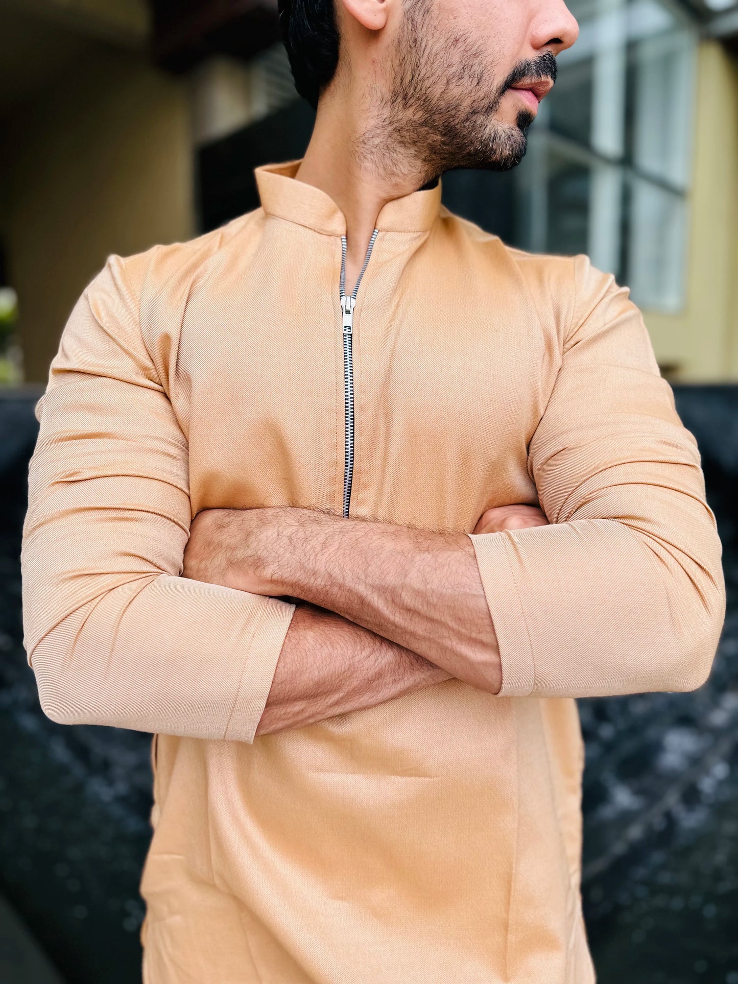 ZIP ORANGE KURTA