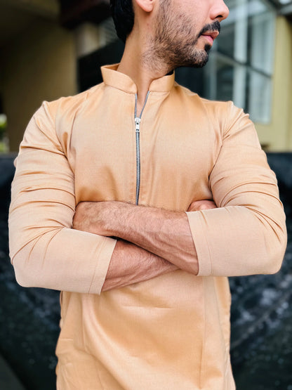 ZIP ORANGE KURTA
