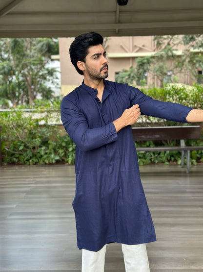 NAVY BLUE KURTA