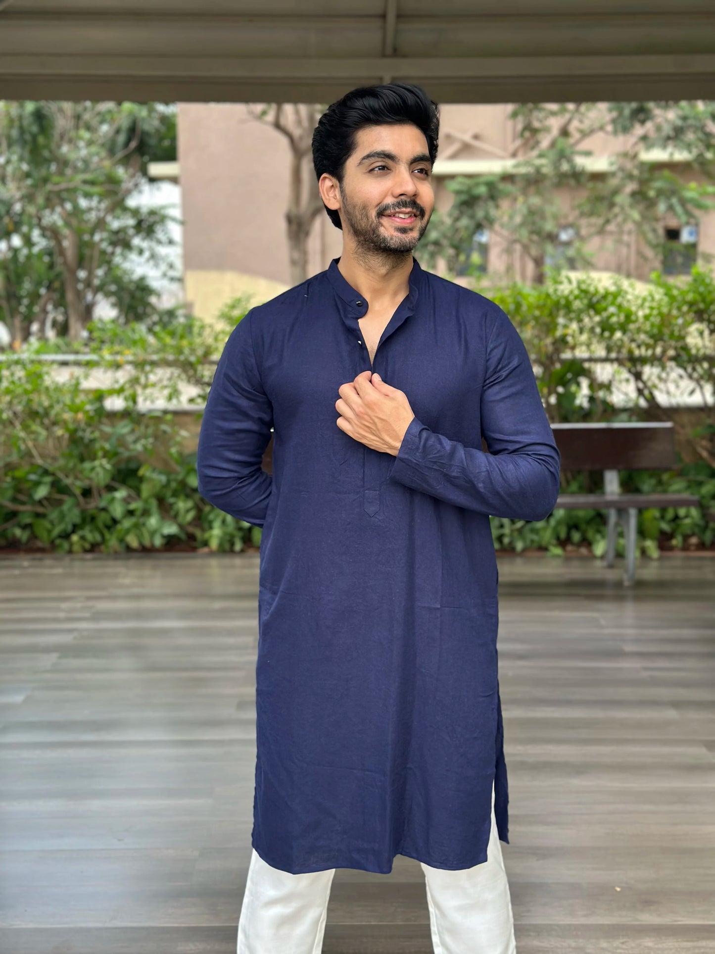 NAVY BLUE KURTA