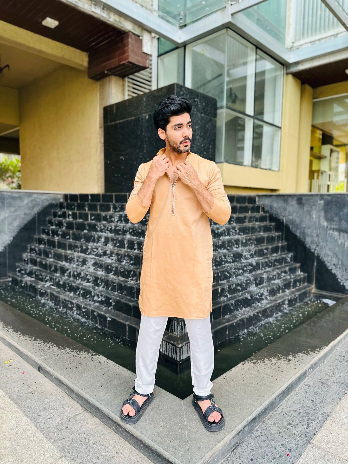 ZIP ORANGE KURTA