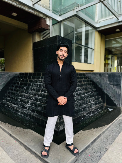 BLACK LINES KURTA
