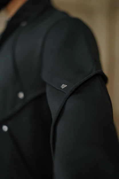 STRETCH PLETE AND STUDDED KURTA WITH PANTS