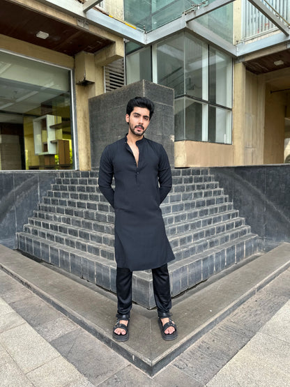BLACK KURTA