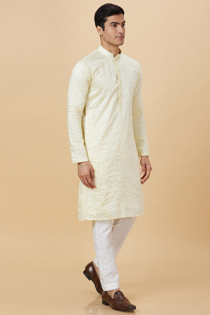 KURTA LEMON DIYA EMBROIDERY