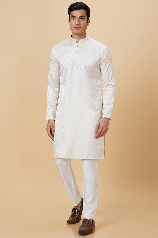 KURTA GOLD JACQUARD FLORAL