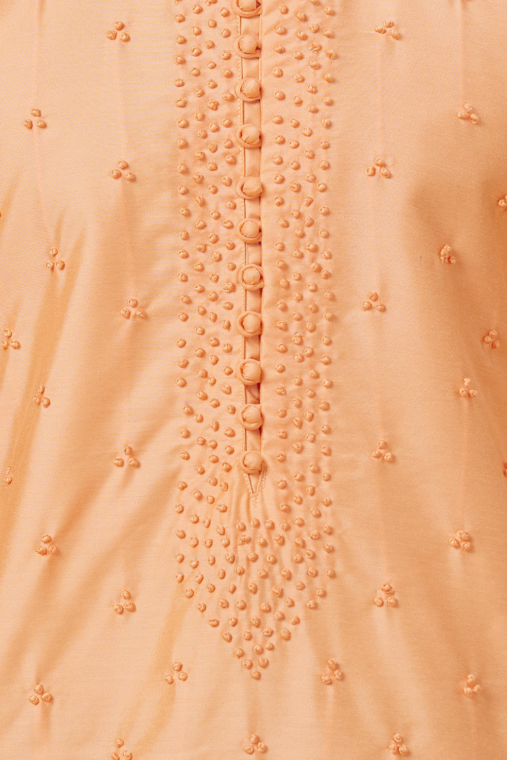 KURTA TANGERINE FRENCH KNOT