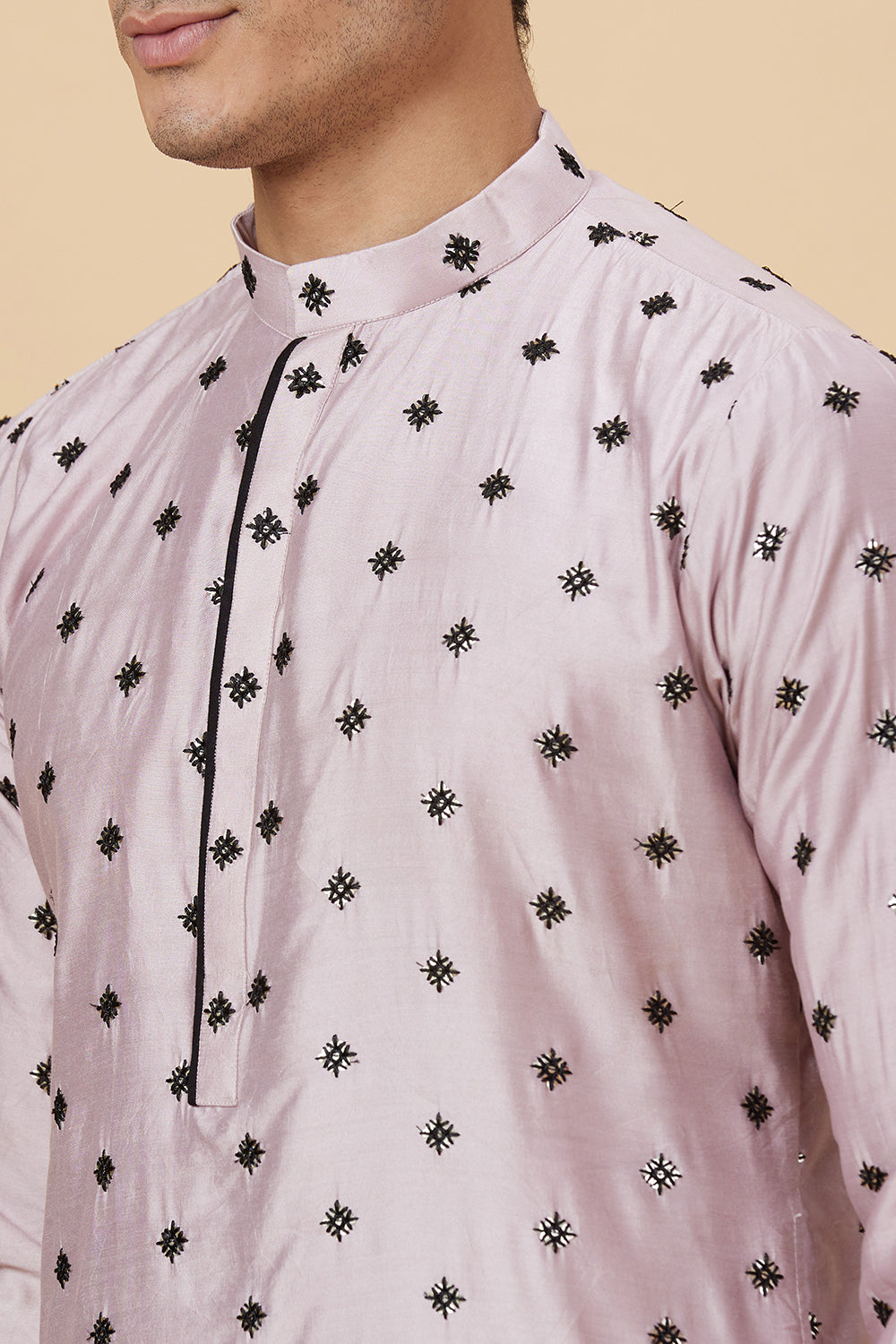 KURTA MAUVE SNOWFLAKE EMBROIDERY