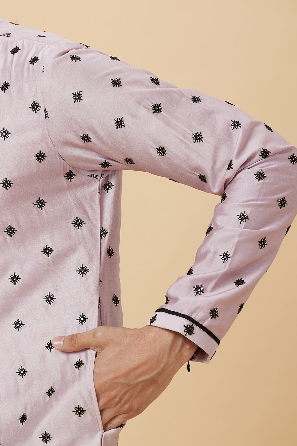 KURTA MAUVE SNOWFLAKE EMBROIDERY