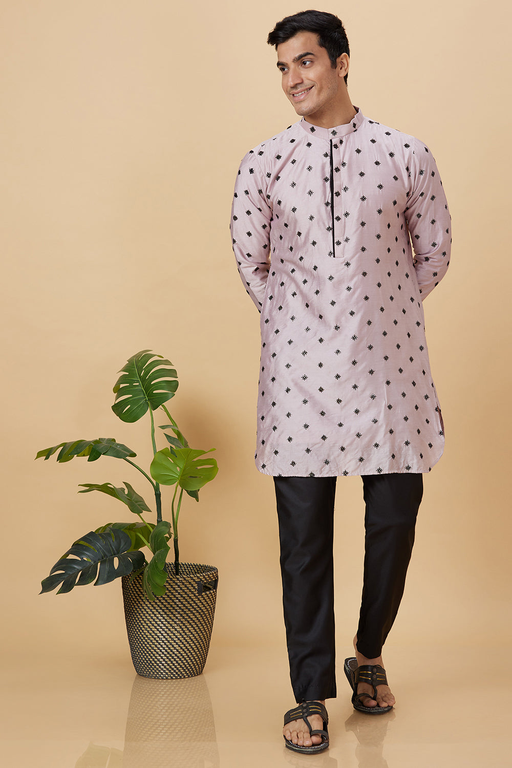 KURTA MAUVE SNOWFLAKE EMBROIDERY