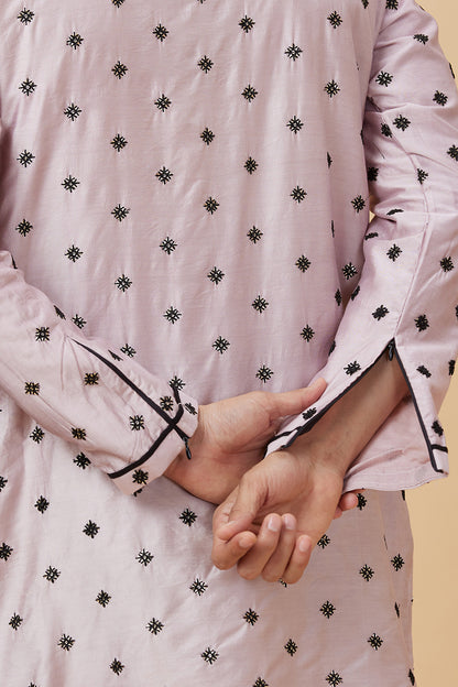 KURTA MAUVE SNOWFLAKE EMBROIDERY