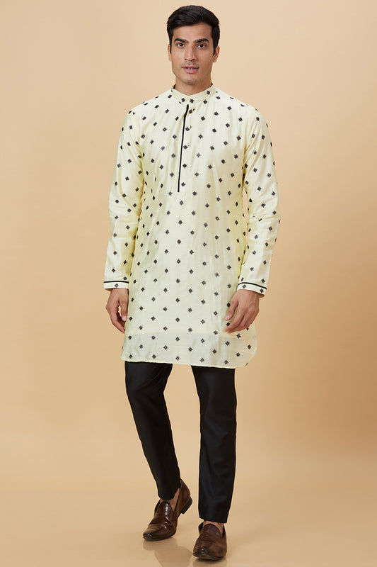 KURTA GOLD SNOWFLAKE EMBROIDERY