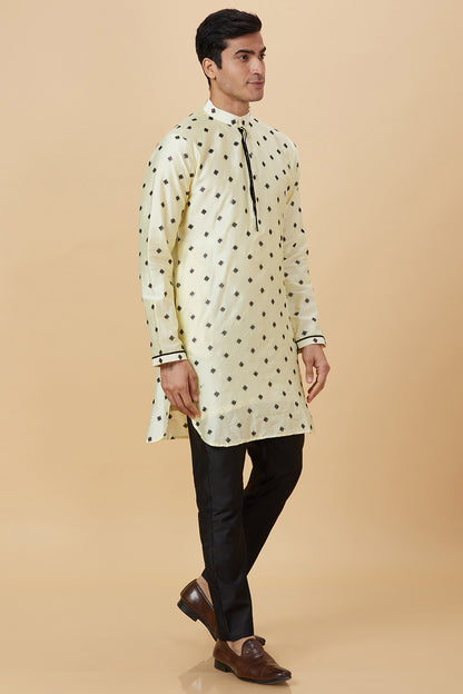 KURTA GOLD SNOWFLAKE EMBROIDERY