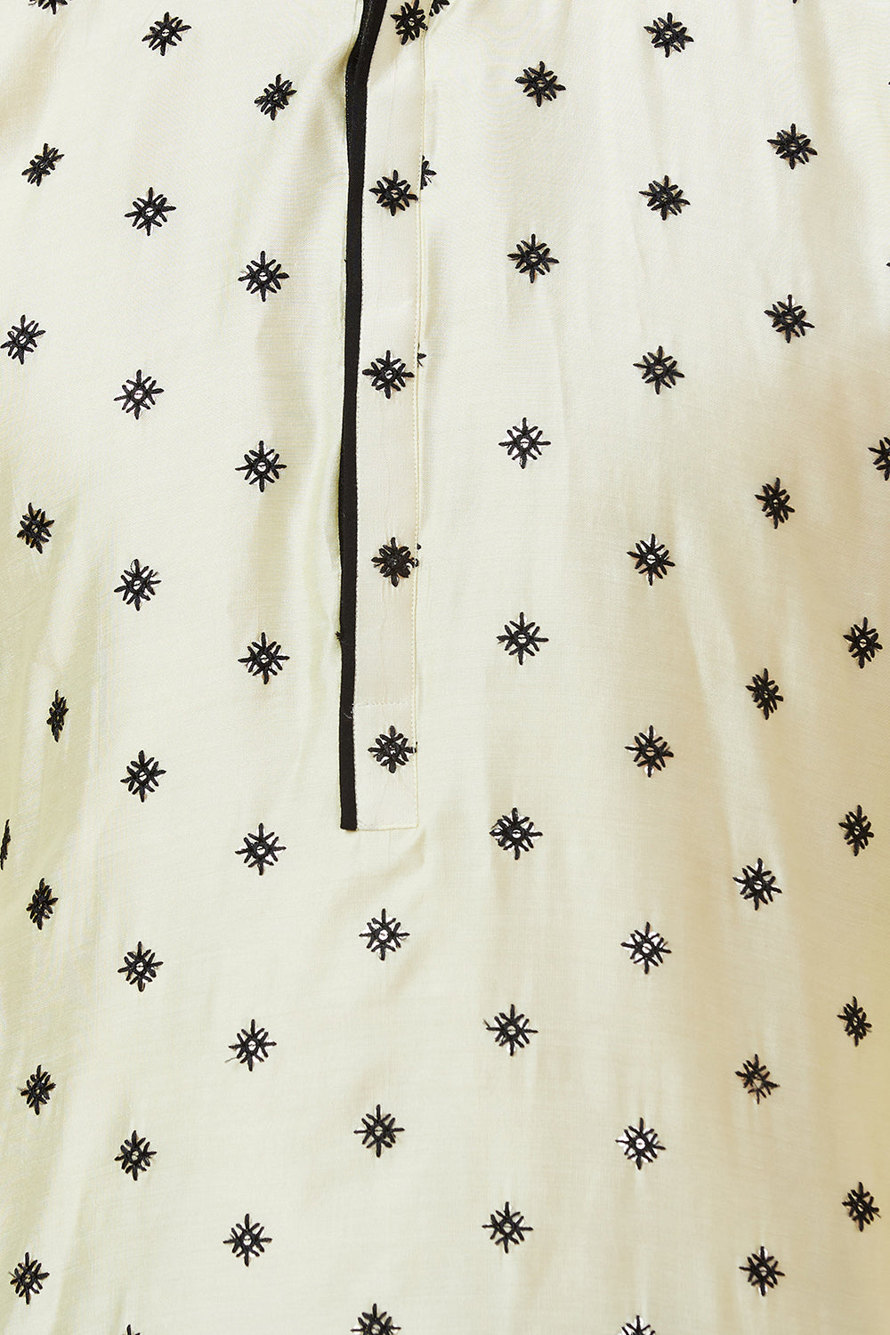 KURTA GOLD SNOWFLAKE EMBROIDERY