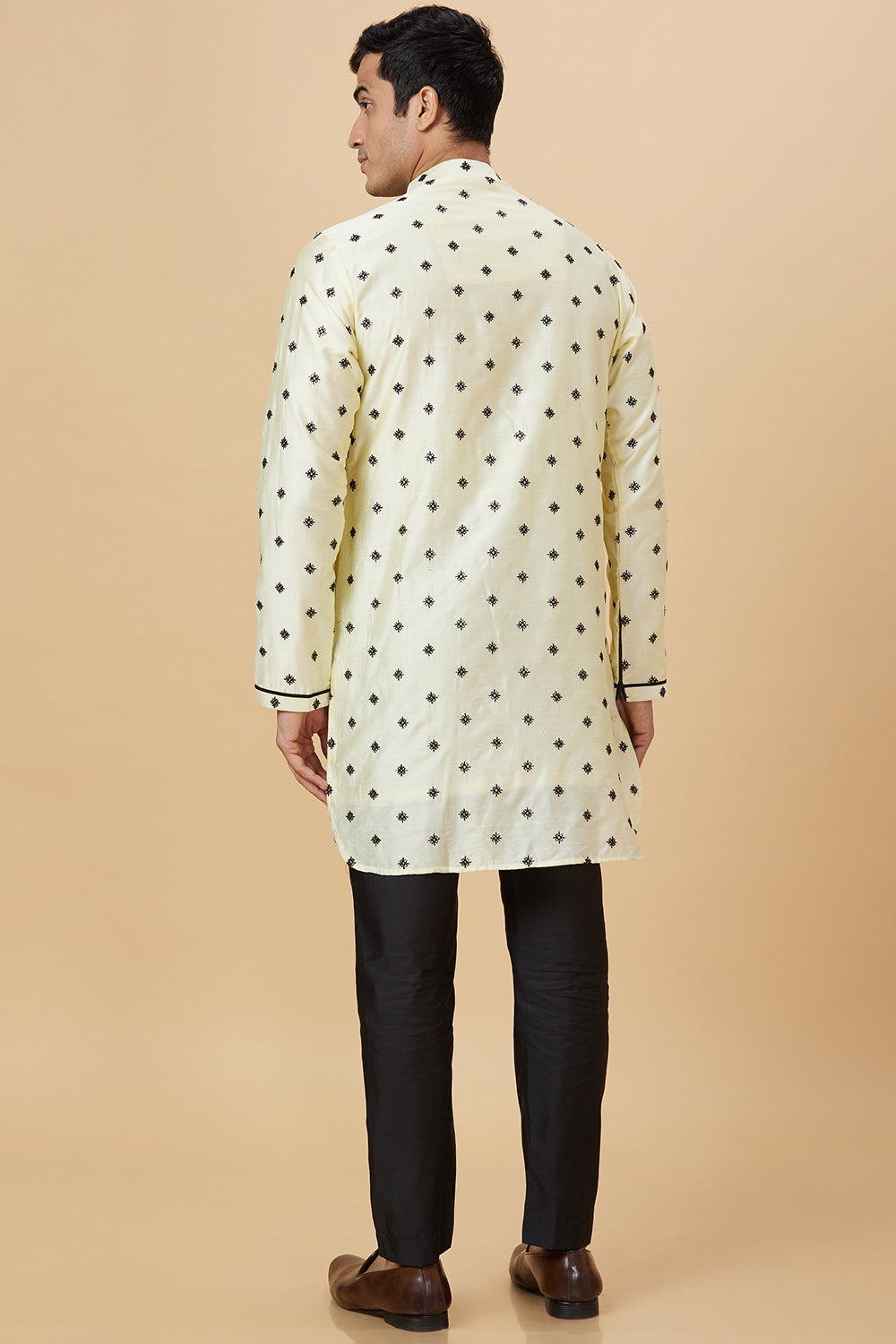 KURTA GOLD SNOWFLAKE EMBROIDERY