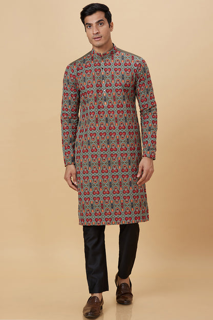 MILITARY GREEN WITH BUTTERFLY EMBROIDERY