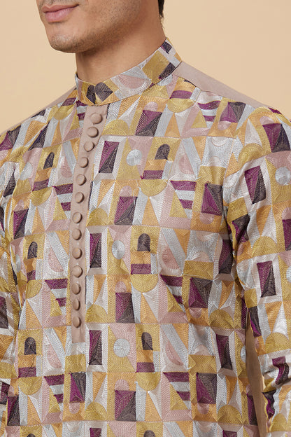 KURTA GEOMETRICAL FULL EMBELLISHED WORK