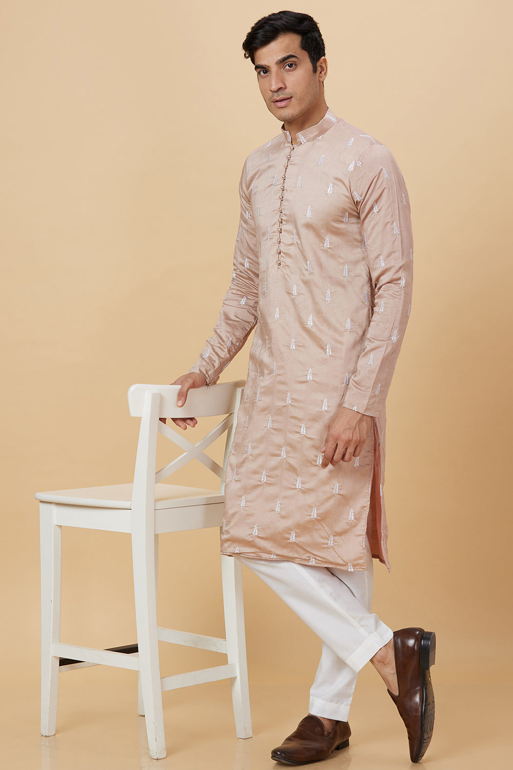 KURTA BRONZE WITH TWIG EMBROIDERY WORK