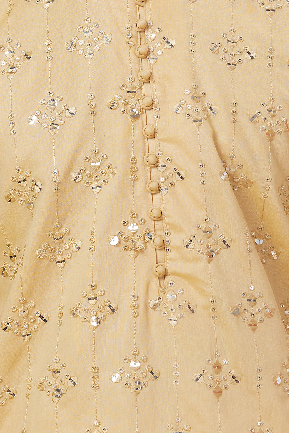 KURTA AMBER WITH SEQUENCE EMBELLISHED WORK