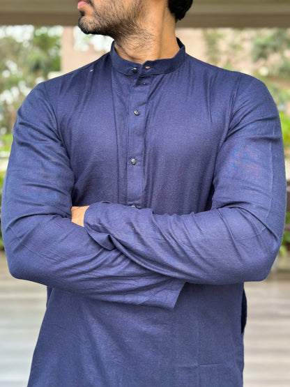 NAVY BLUE KURTA