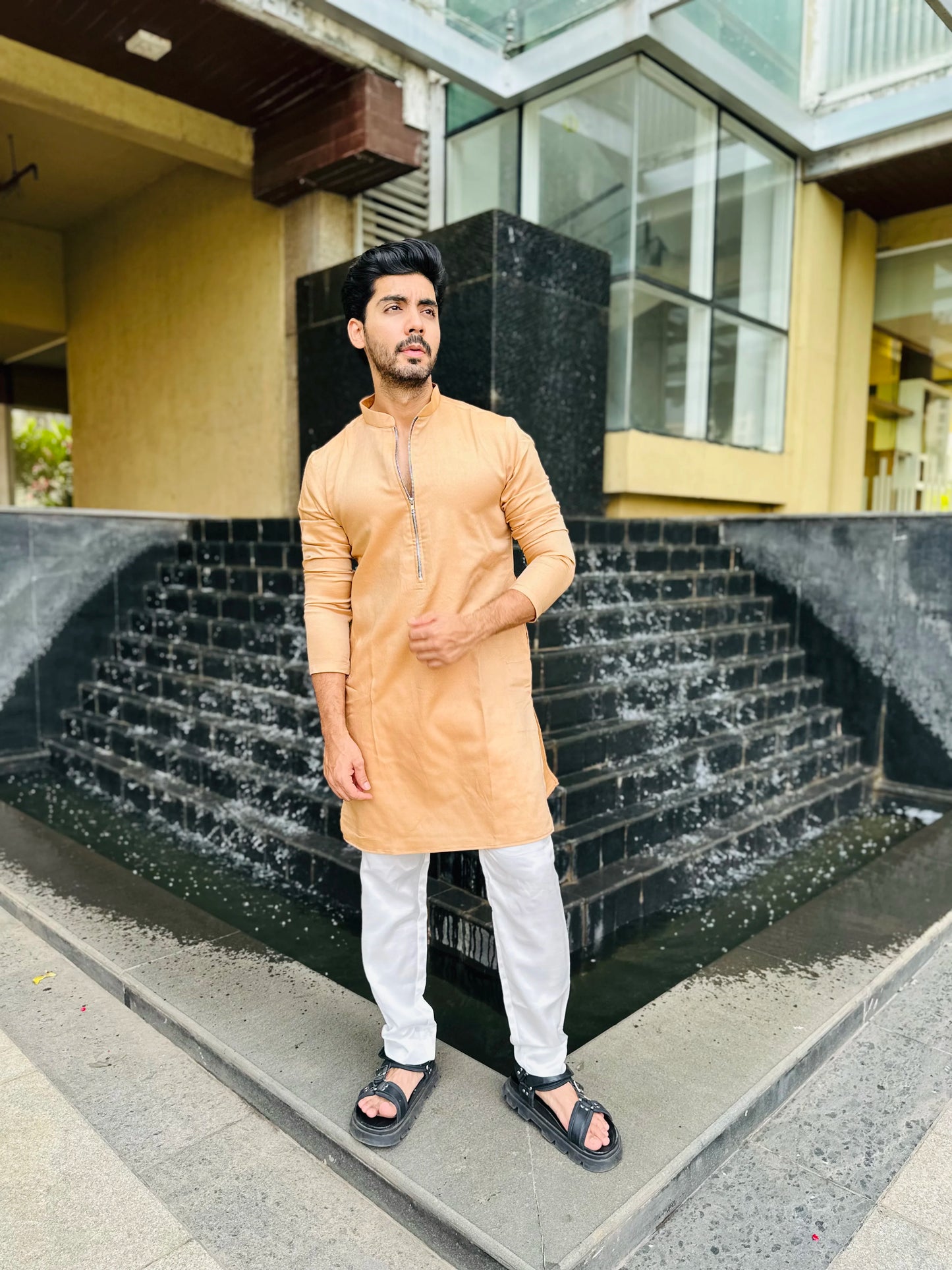 ZIP ORANGE KURTA
