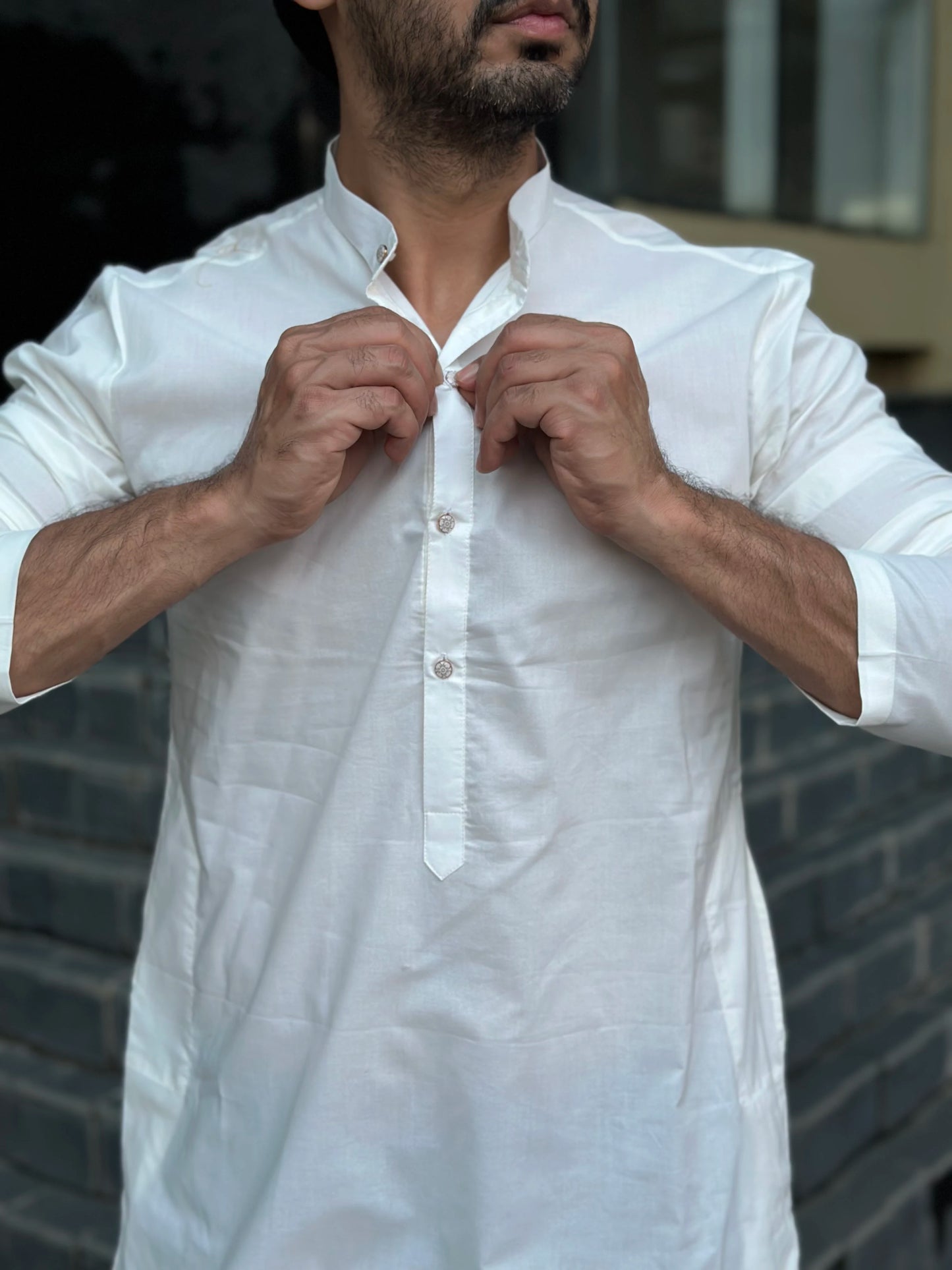 WHITE KURTA