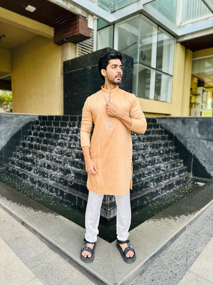 ZIP ORANGE KURTA